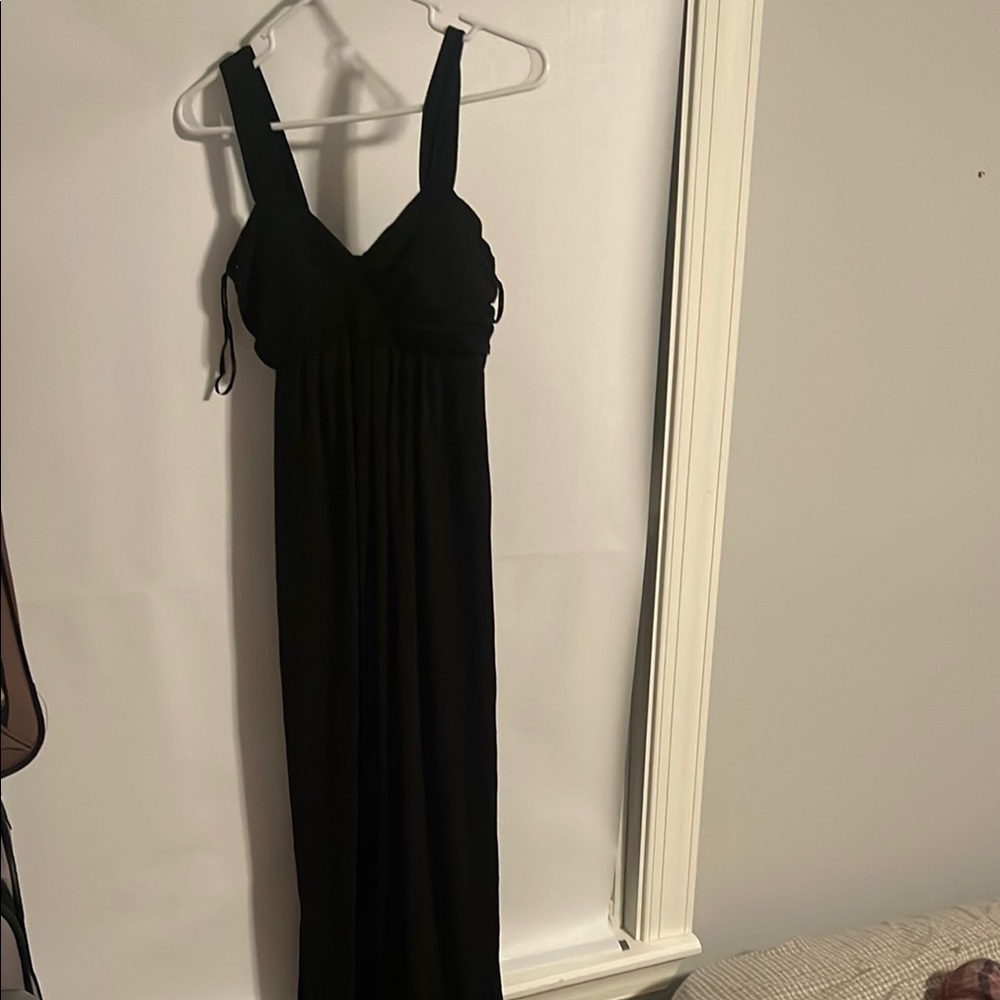 Maternity Elegant Black Maxi Dress